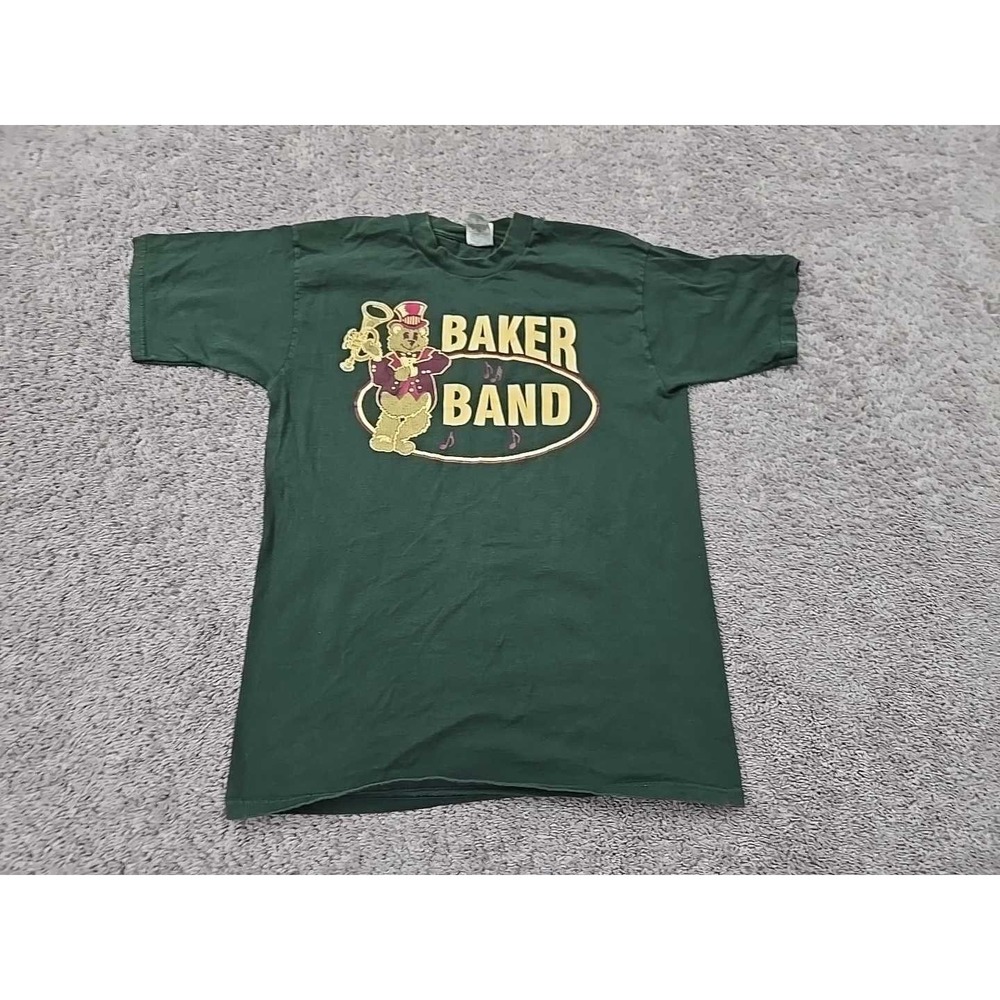 Vintage Baker Band T Shirt Mens L Short Sleeve Fruit of the Loom Heavy Cotton